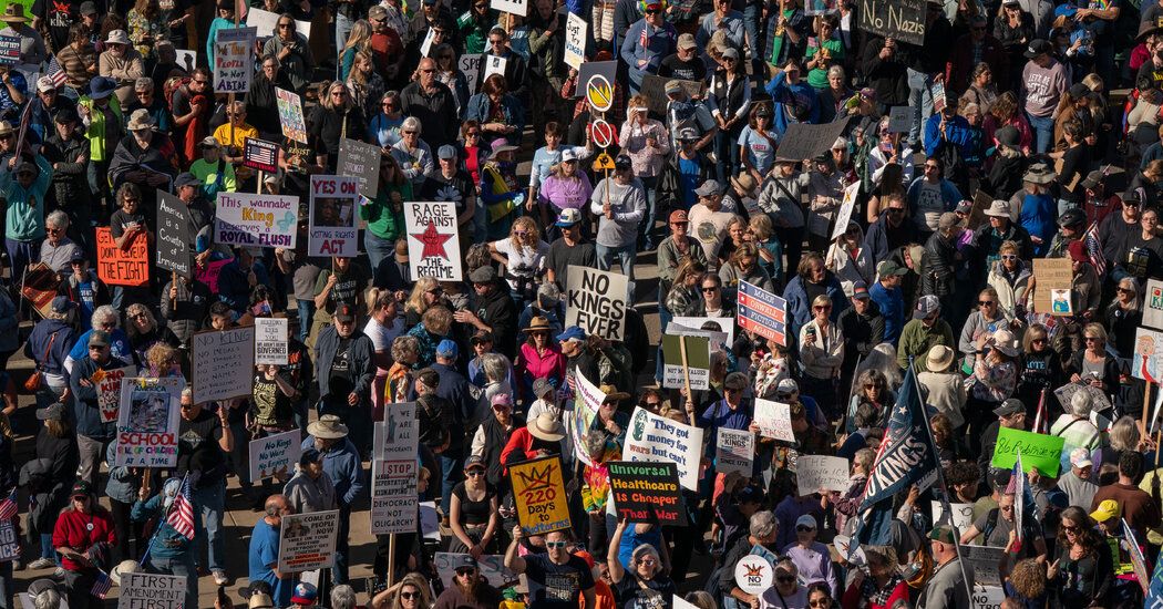 ‘No Kings’ Protests Decry Trump and His Agenda