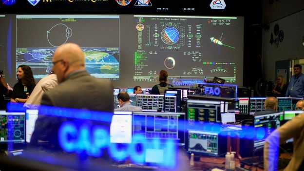 The nerve centre running a new mission to the Moon